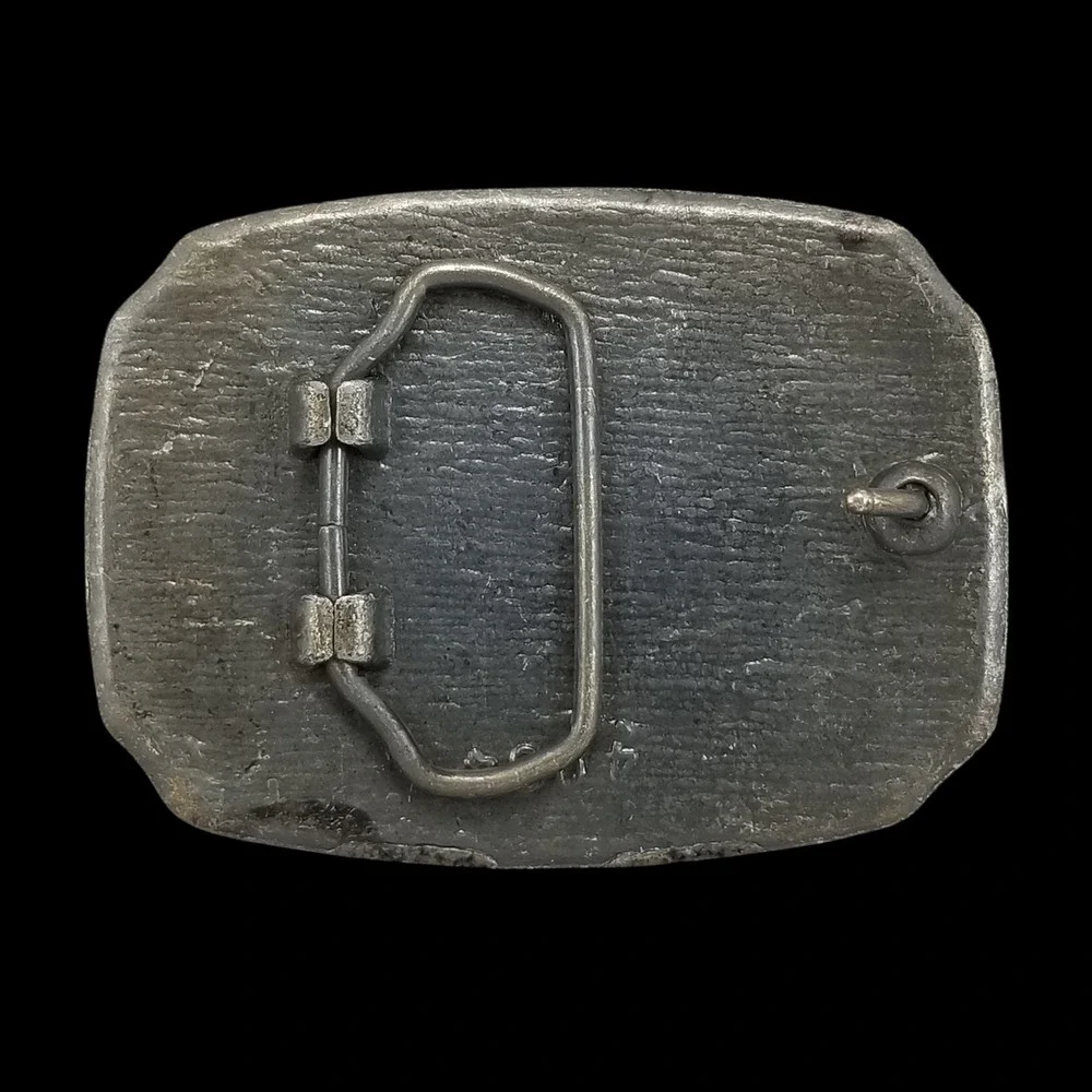 Shriners Masonic Belt Buckle Sword‎ Crescent Star Vintage Metal USA Made